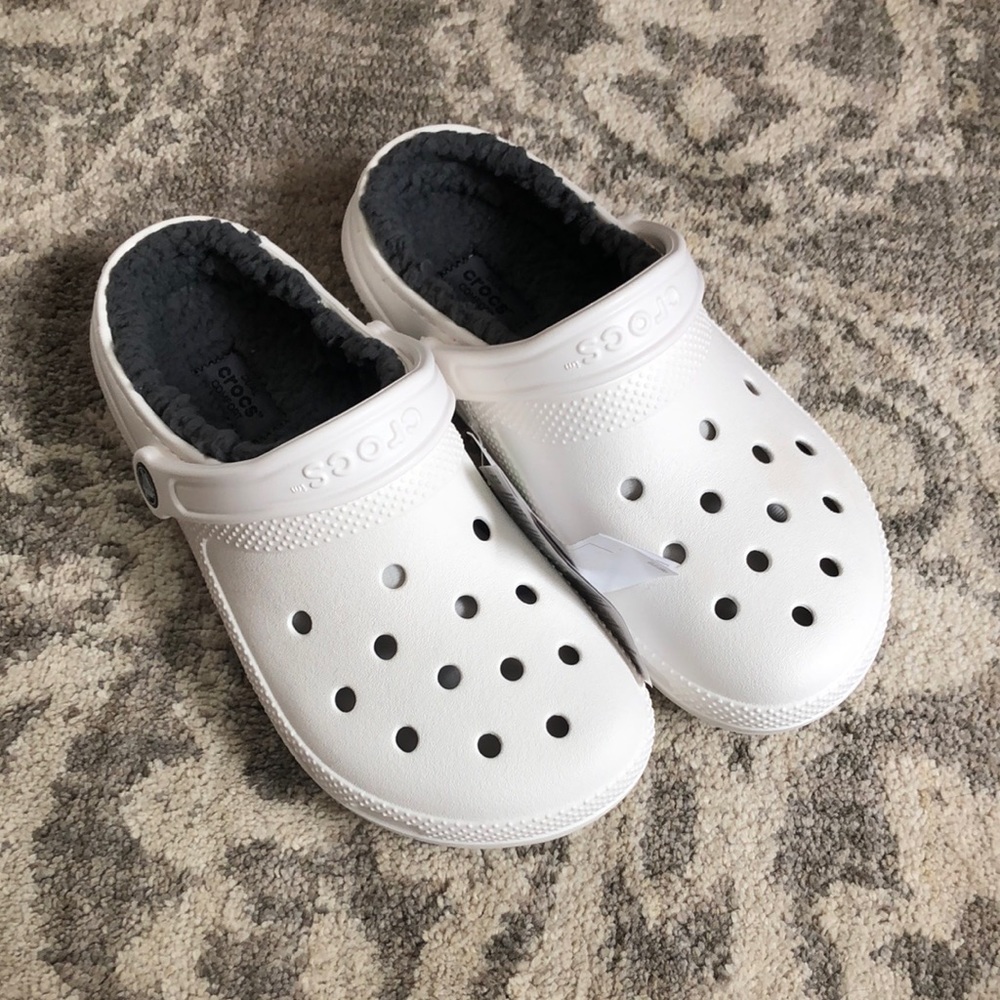 Fur lined Crocs